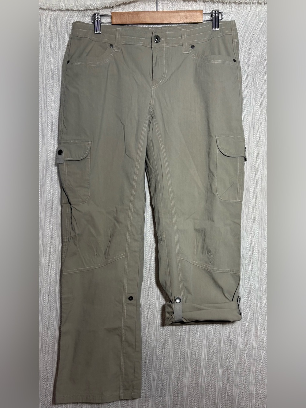 KUHL Women's Splash Roll-Up Pants light tan size 12 short - Picture 2 of 5